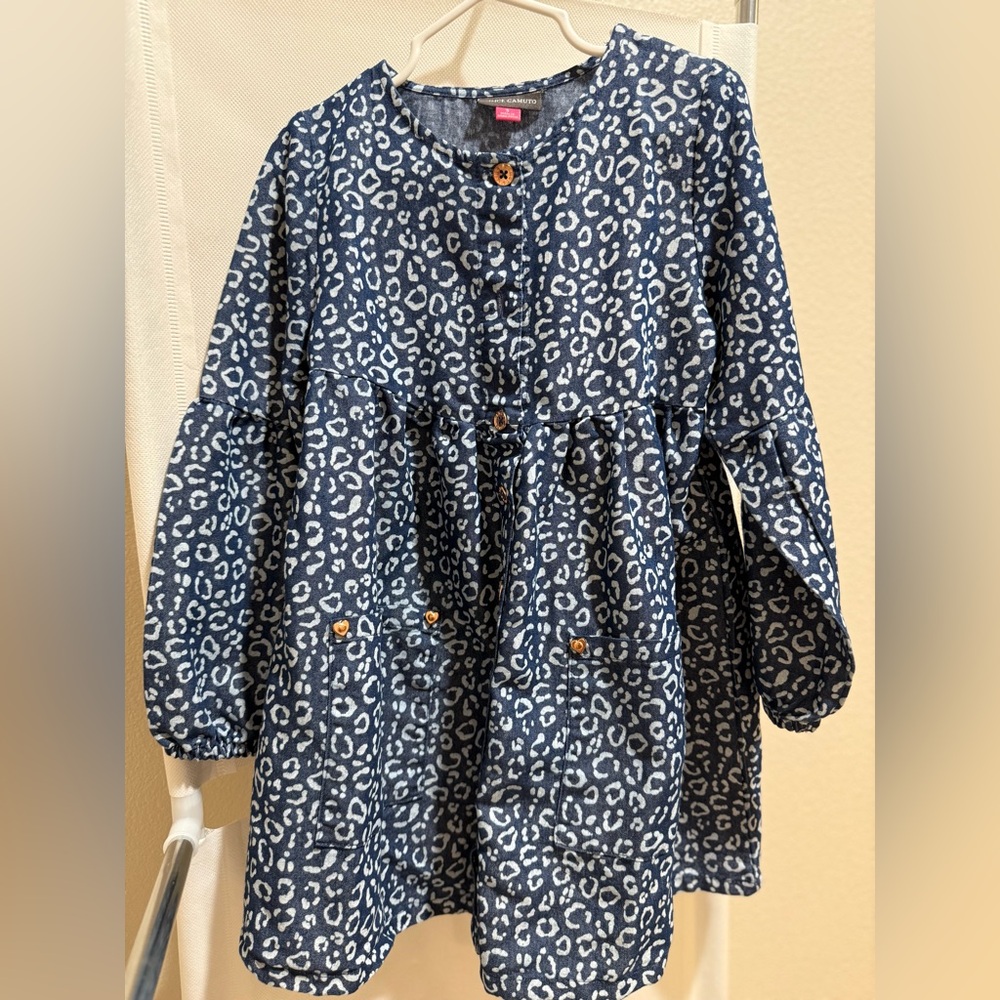Leopard Print Button-Up Dress